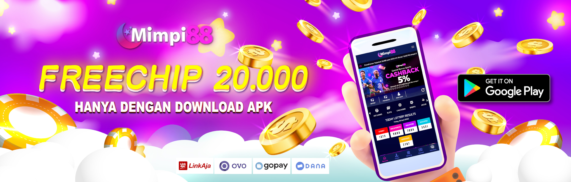 Free Chip 20rb Hanya dengan Download APK